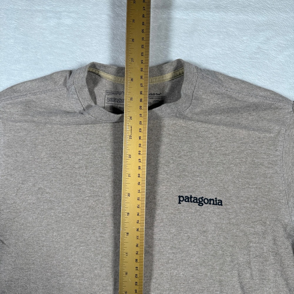 Patagonia Responsibili Tee T Shirt Mens Small Regular Fit Tan Short Sleeve - Picture 6 of 7